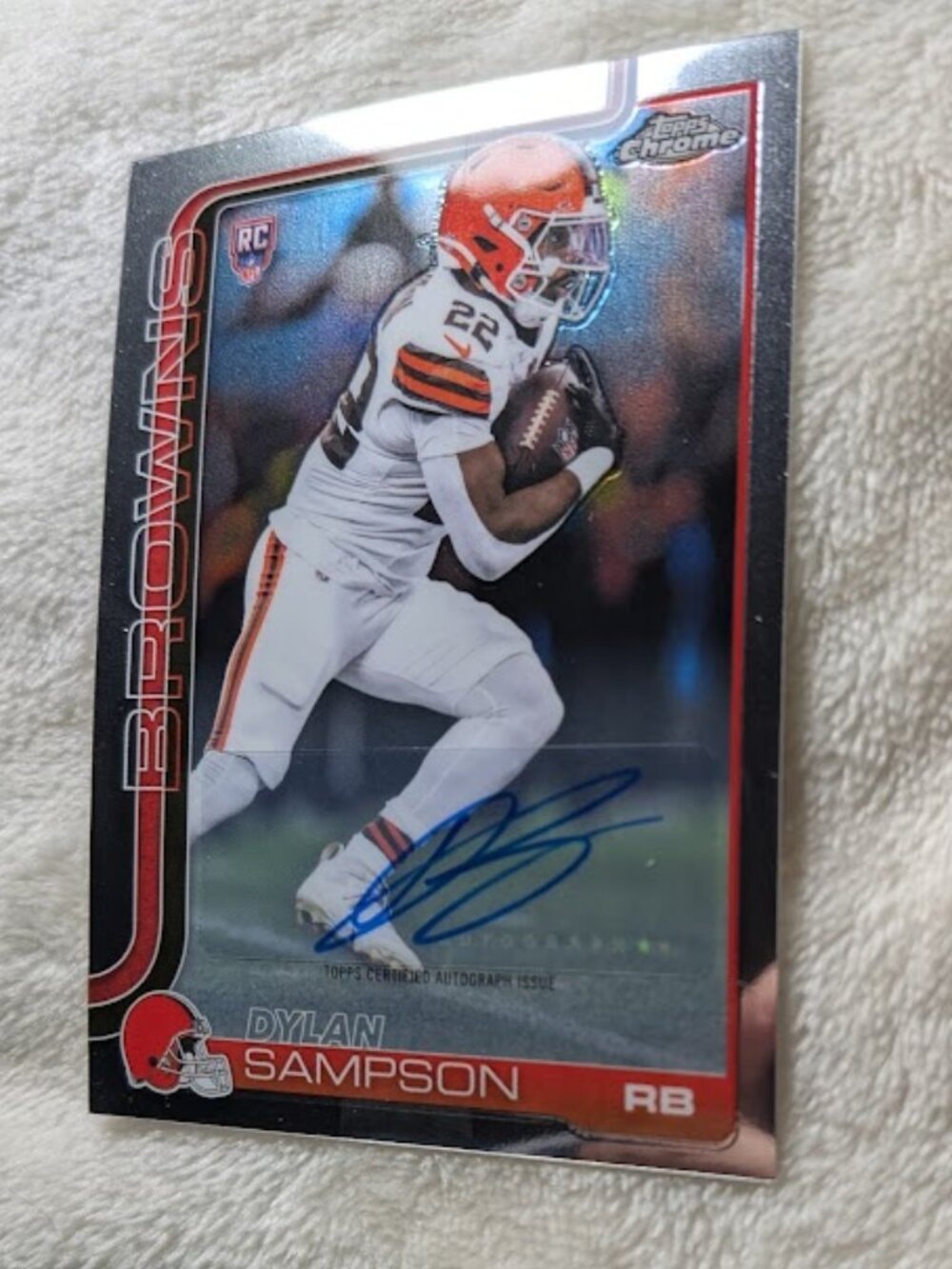2025 Topps Chrome Auto Rookie Variation DYLAN SAMPSON #RA-DSA - Picture 3 of 7